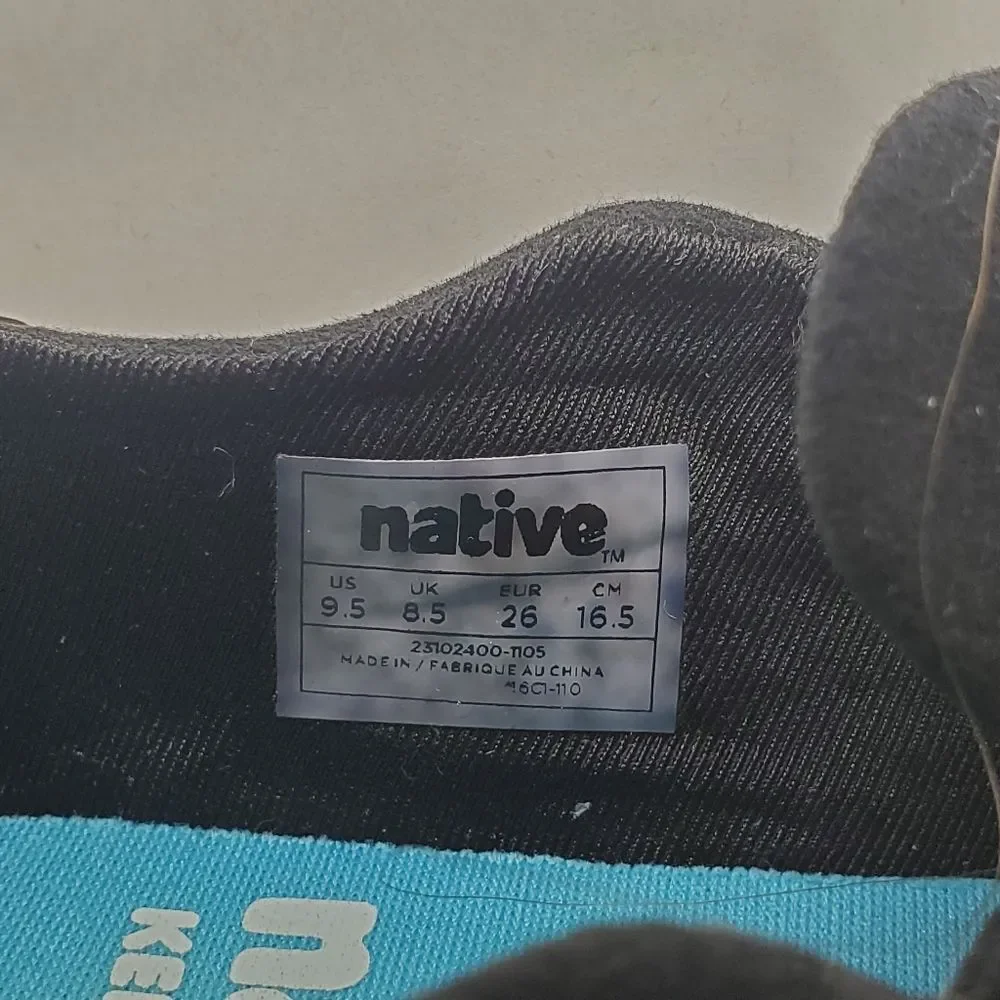NWOT Native  Kids Navy Apollo Moc Sneakers Size 9.5